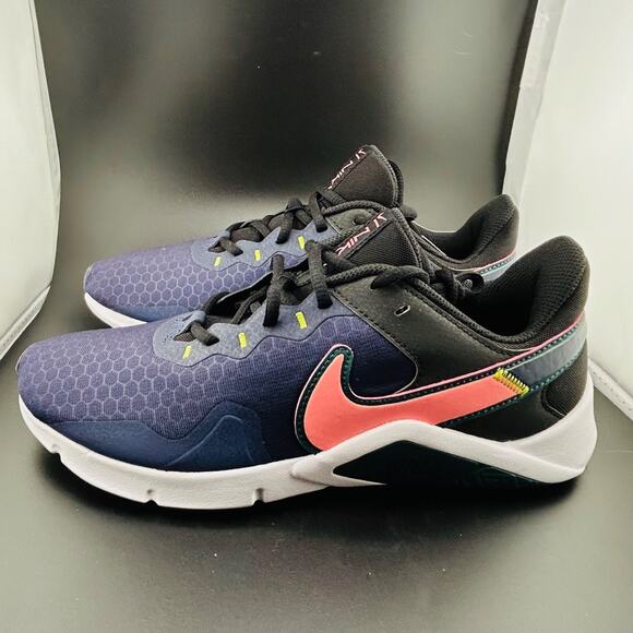 Nike Legend Essential 2 Women’s Training Shoes Blackened Blue Sunset Pulse Sz 10 - Picture 7 of 8